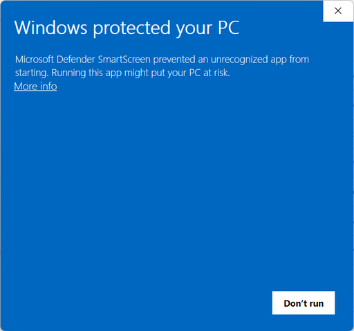 Windows Defender Smart Screen
